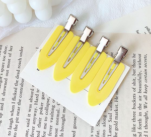 Creaseless hair clip yellow