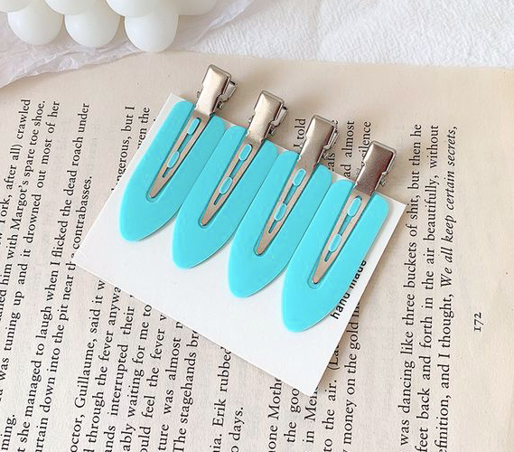 Creaseless hair clip blue